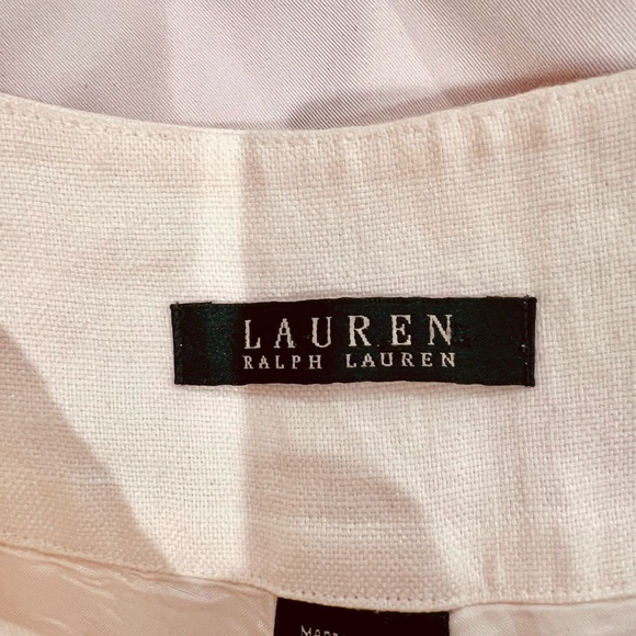 Lauren Ralph Lauren 100% Linen Wide Leg Pants – Ivory | Size 10 - Picture 12 of 12